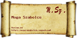 Moga Szabolcs névjegykártya